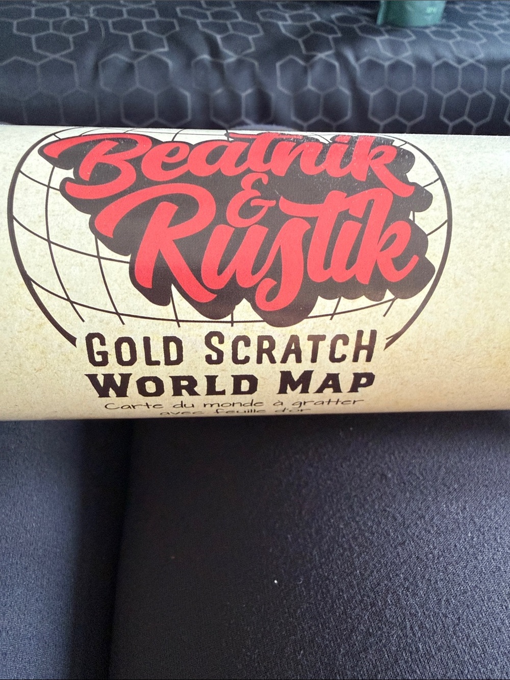 Gold Scratch World Map